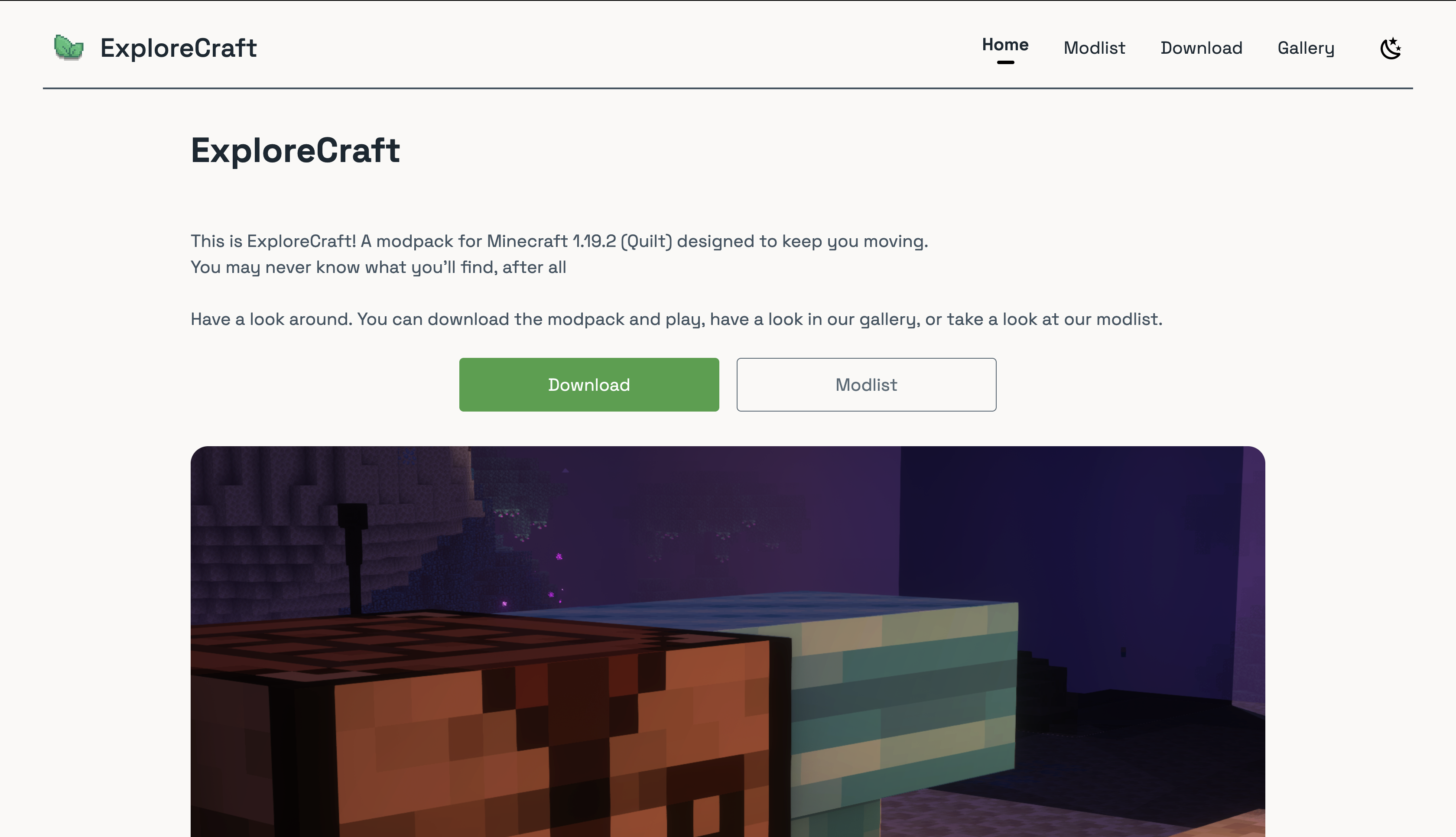 ExploreCraft Website Screenshot